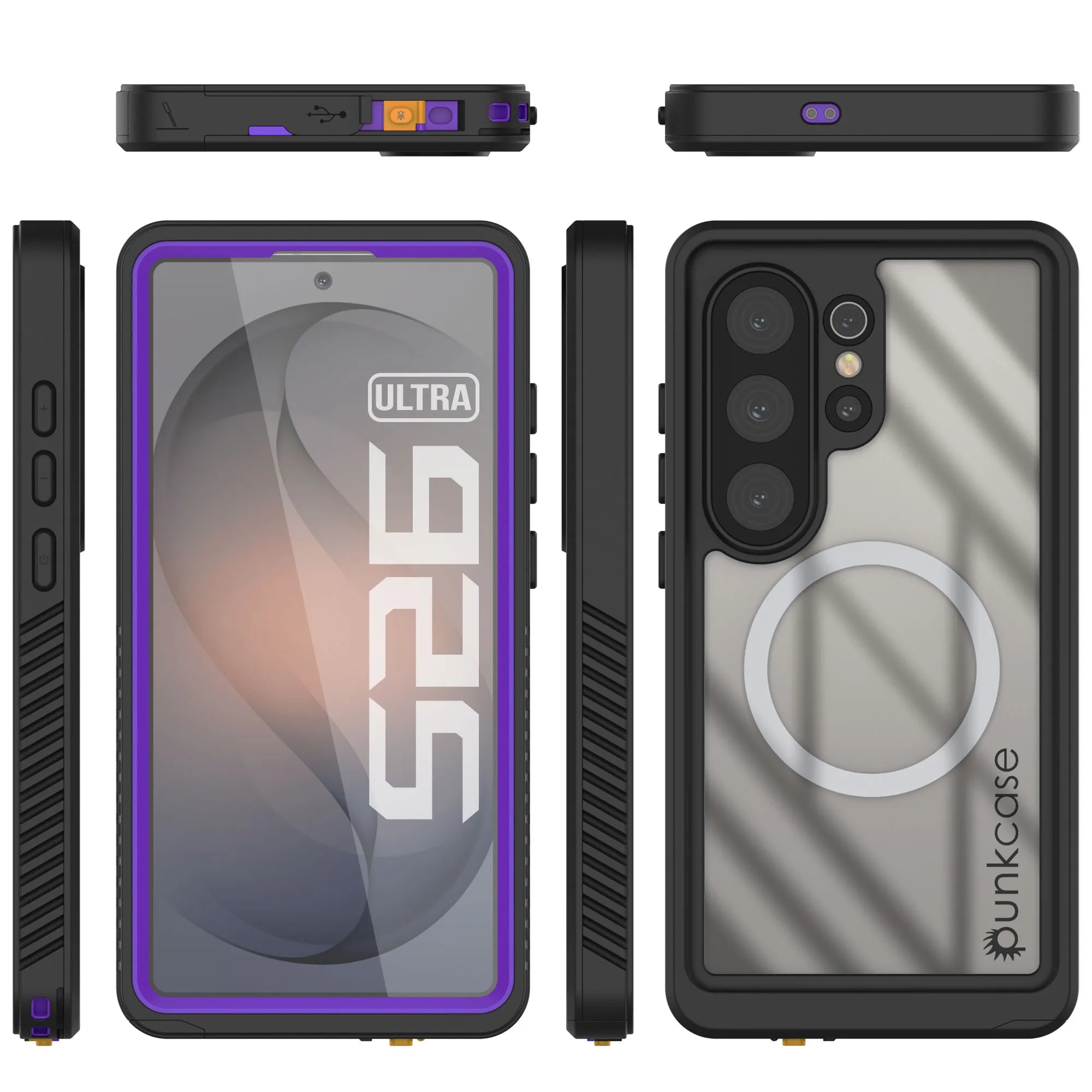 Galaxy S26 Ultra Waterproof Case, Punkcase [Extreme Mag Series] Armor Cover W/ Built In Screen Protector [Grey]
