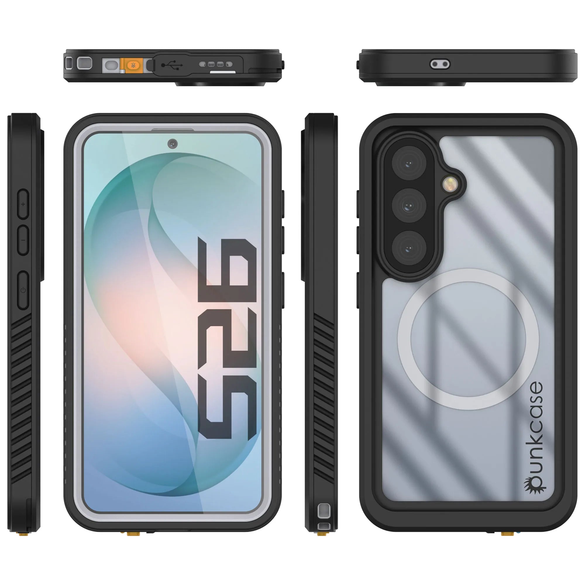 Galaxy S26 Waterproof Case, Punkcase [Extreme Mag Series] Armor Cover W/ Built In Screen Protector [White]
