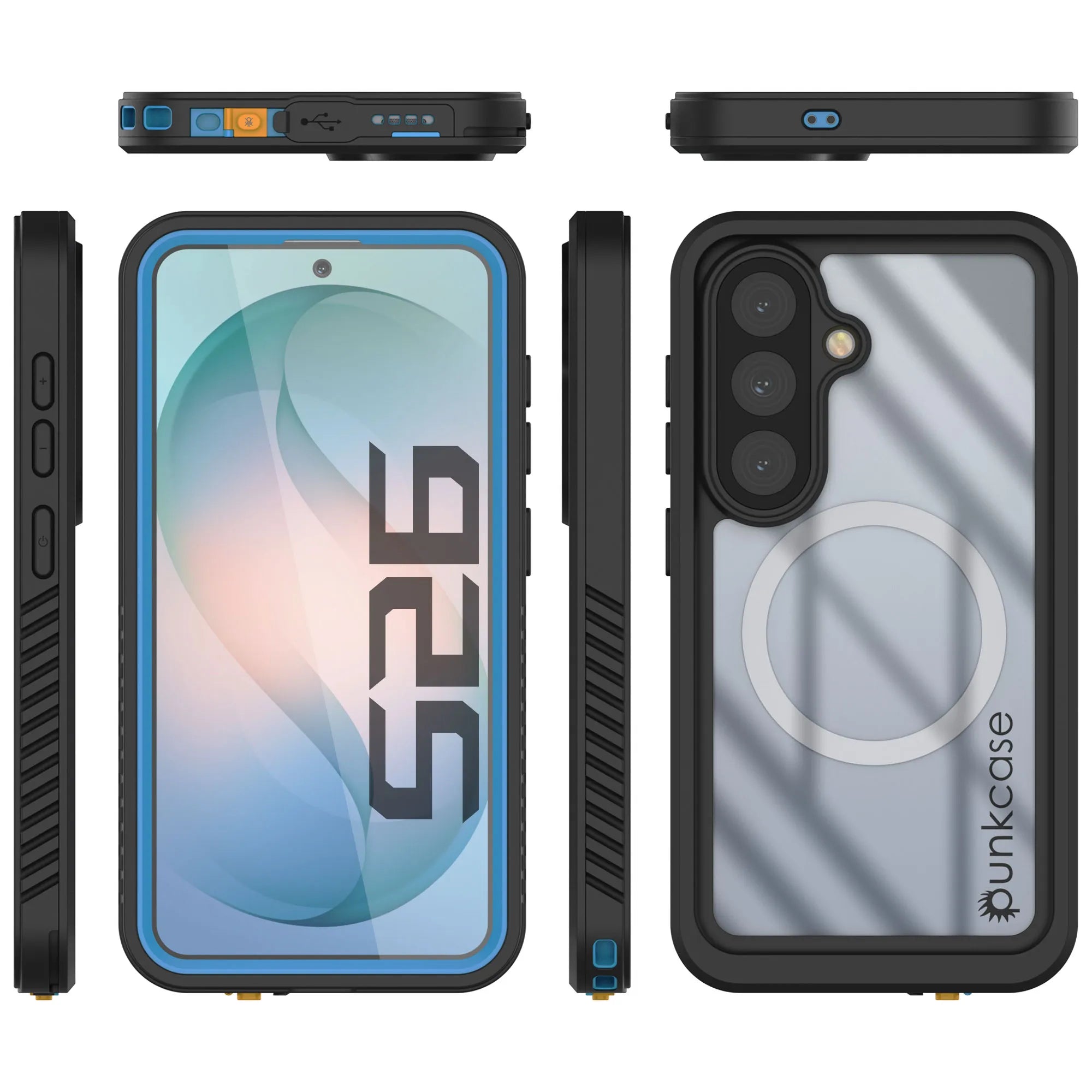 Galaxy S26 Waterproof Case, Punkcase [Extreme Mag Series] Armor Cover W/ Built In Screen Protector [Blue]