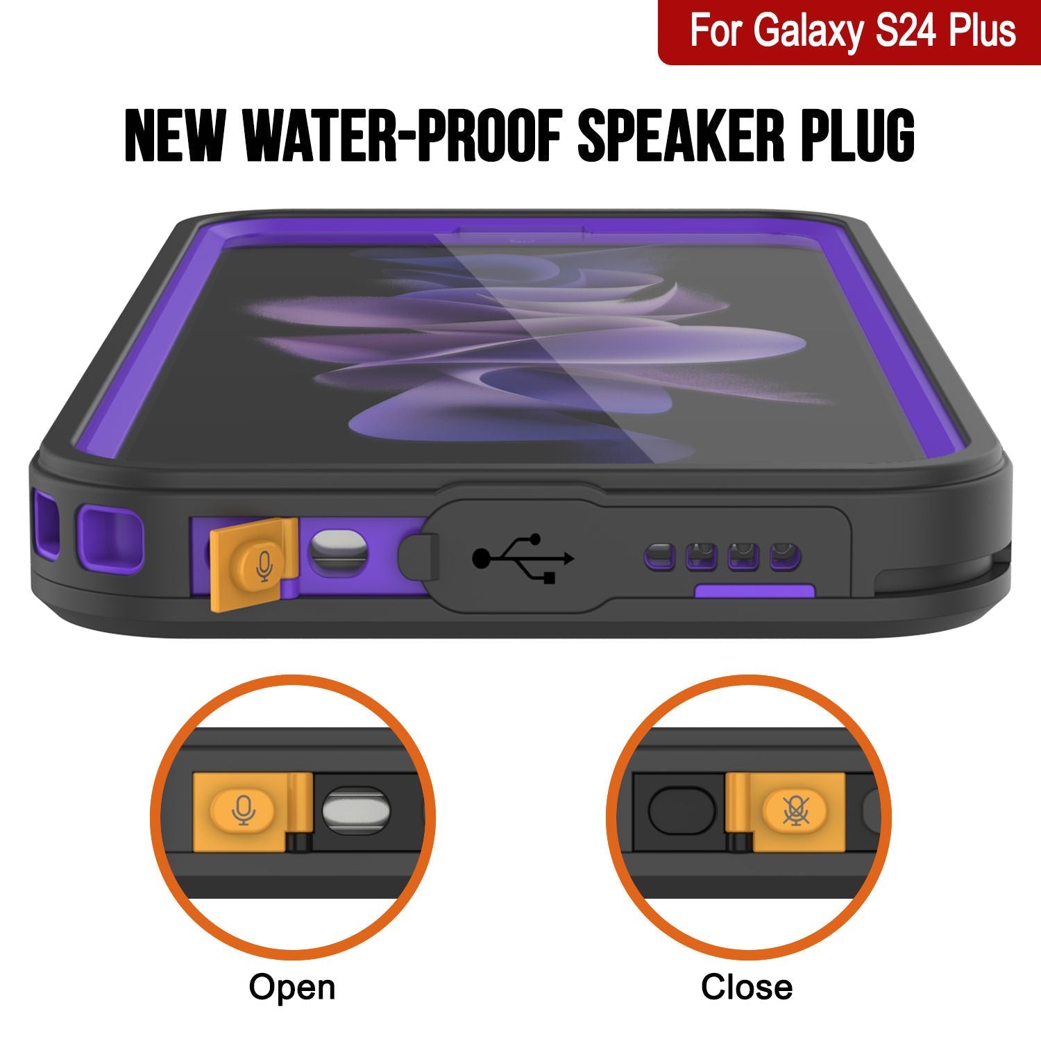 Galaxy S25+ Plus Water/ Shockproof [Extreme Series] With Screen Protector Case [Purple]