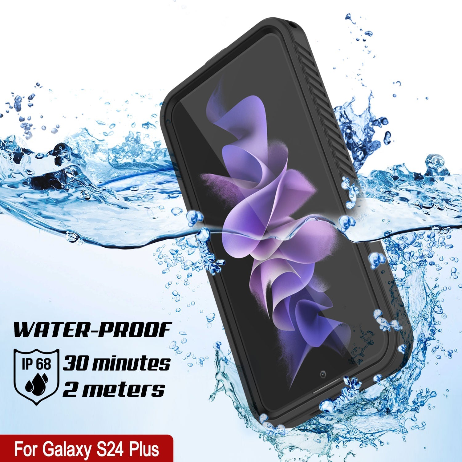 Galaxy S25+ Plus Water/ Shockproof [Extreme Series] With Screen Protector Case [Black]