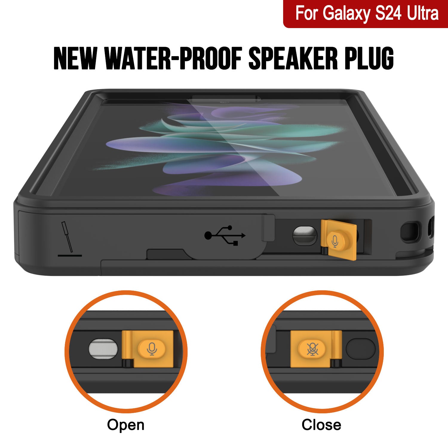 Galaxy S25 Ultra Water/ Shockproof [Extreme Series] With Screen Protector Case [Black]