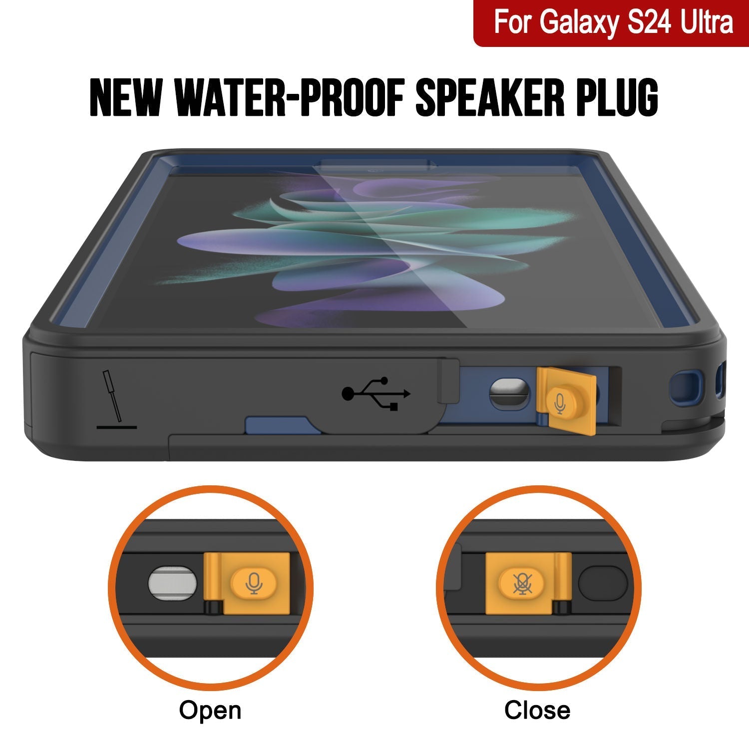 Galaxy S25 Ultra Water/ Shockproof [Extreme Series] With Screen Protector Case [Navy Blue]