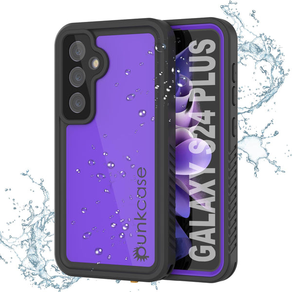 Galaxy S24+ Plus Waterproof Case PunkCase StudStar Purple Thin 6.7ft Underwater IP68 Shock/Snow Proof