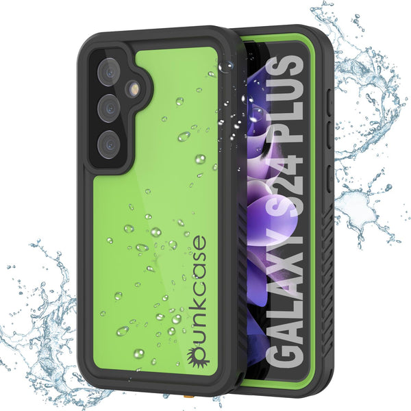 Galaxy S25+ Plus Waterproof Case PunkCase StudStar Light Green Thin 6.7ft Underwater IP68 ShockProof