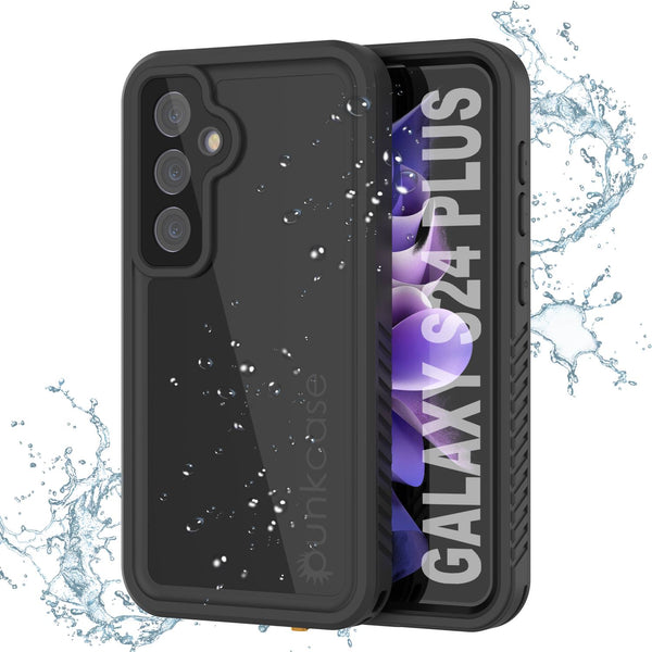 Galaxy S25+ Plus Waterproof Case PunkCase StudStar Black Thin 6.7ft Underwater IP68 Shock/Snow Proof