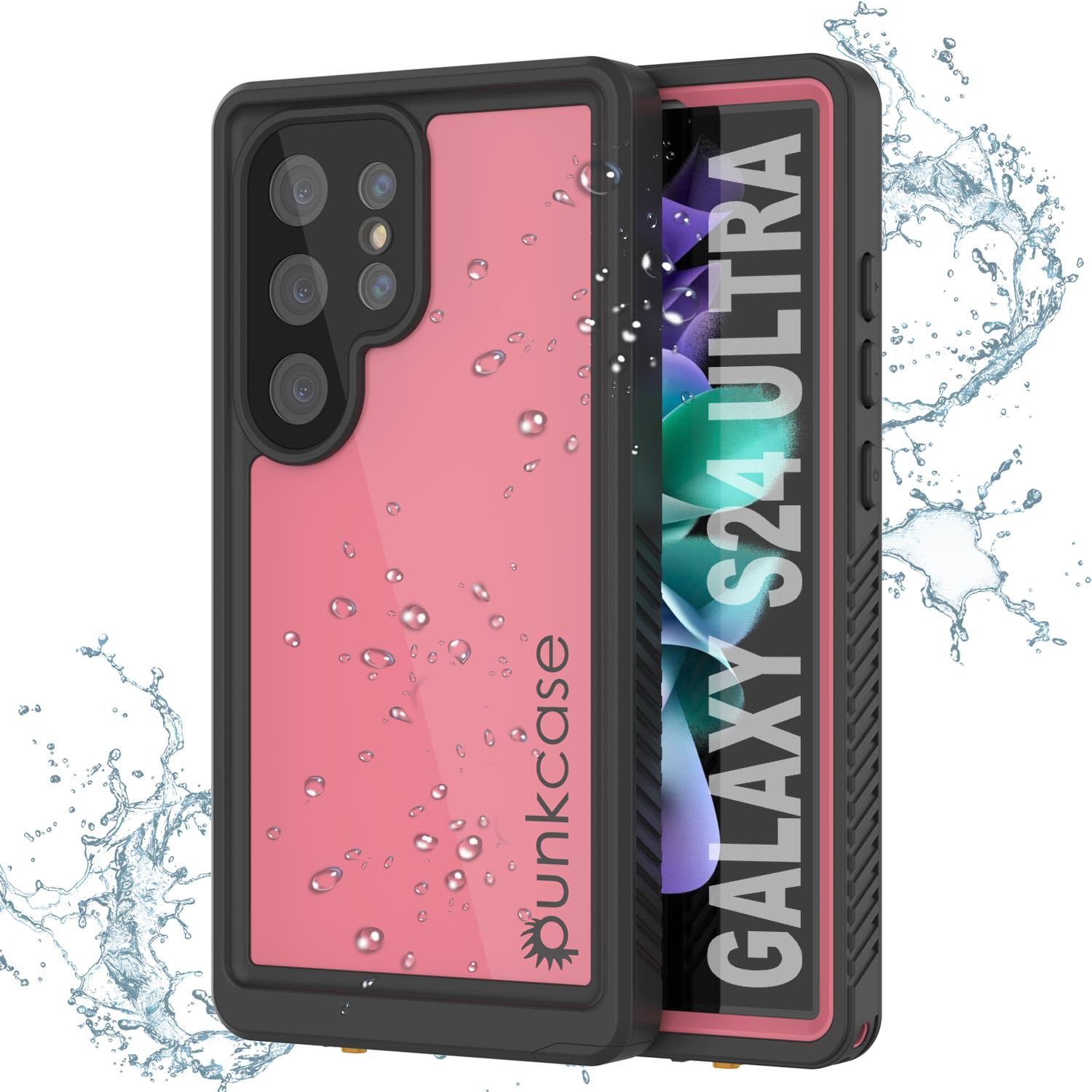 Galaxy S25 Ultra Waterproof Case PunkCase StudStar Pink Thin 6.6ft Underwater IP68 Shock/Snow Proof