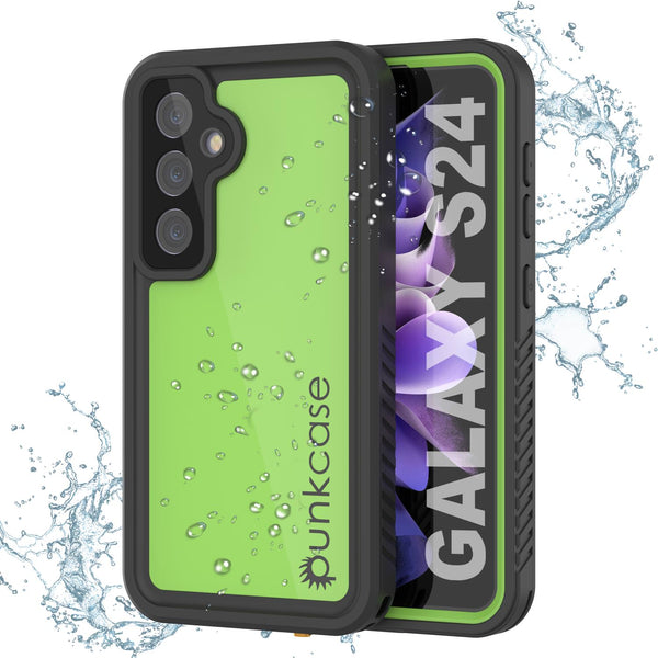 Galaxy S25 Waterproof Case PunkCase StudStar Light Green Thin 6.2ft Underwater IP68 ShockProof