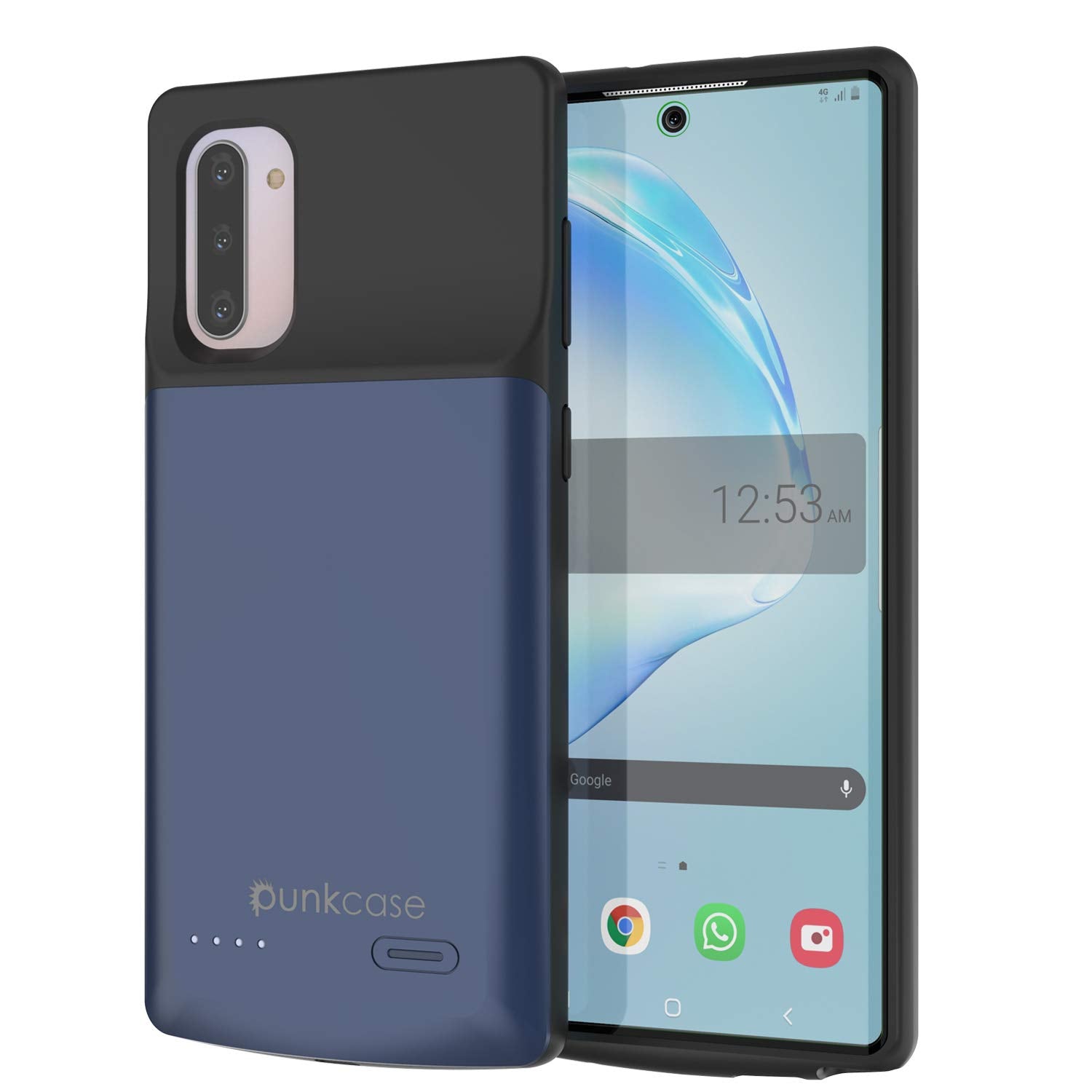 Galaxy Note 10 5200mAH Battery Charger W/ USB Port Slim Case [Blue]