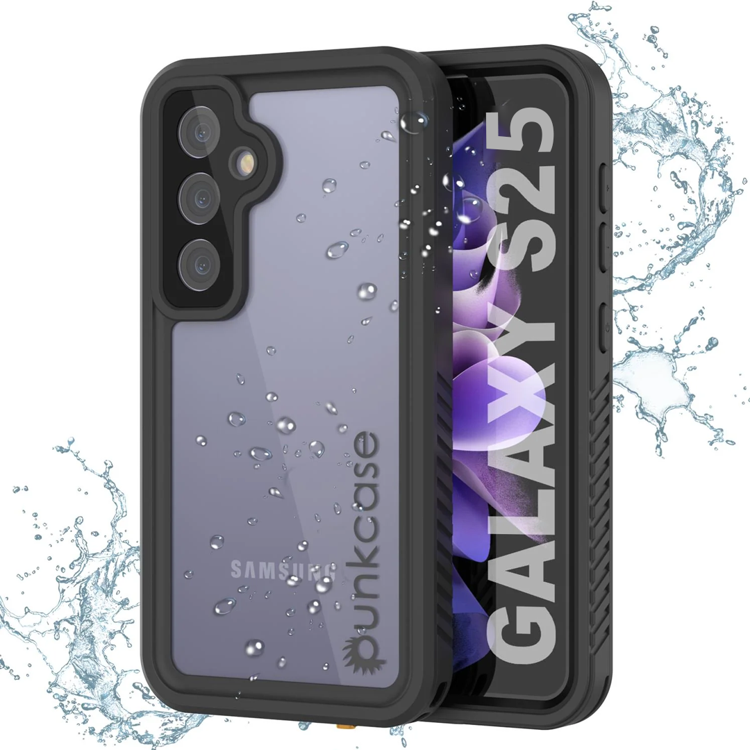 Galaxy S25 Waterproof Case PunkCase StudStar Clear Thin 6.2ft Underwater IP68 Shock/Snow Proof