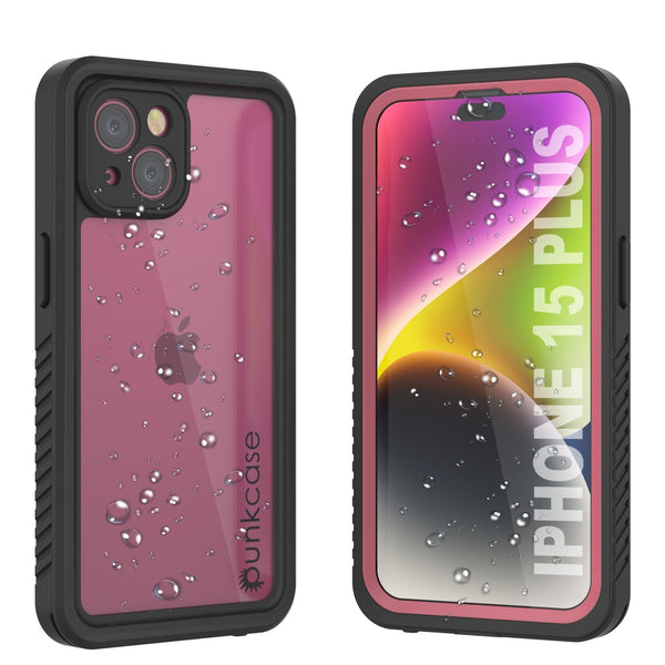 iPhone 16 Plus Waterproof Case, Punkcase [Extreme Series] Armor Cover W/ Built In Screen Protector [Pink]