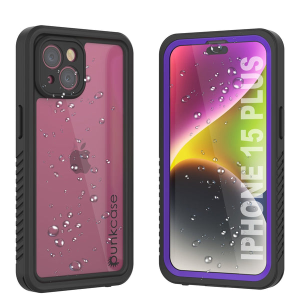 iPhone 16 Plus Waterproof Case, Punkcase [Extreme Series] Armor Cover W/ Built In Screen Protector [Purple]