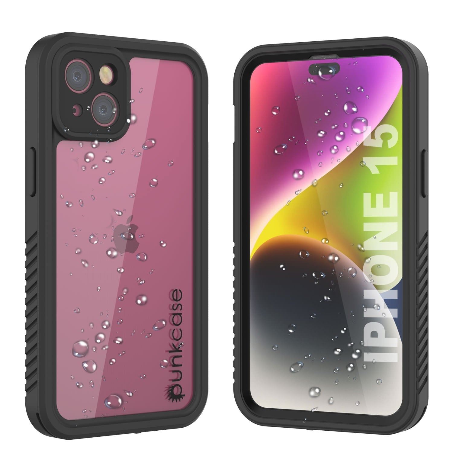 iPhone 16 Waterproof IP68 Case, Punkcase [Clear] [StudStar Series] [Slim Fit] [Dirtproof]