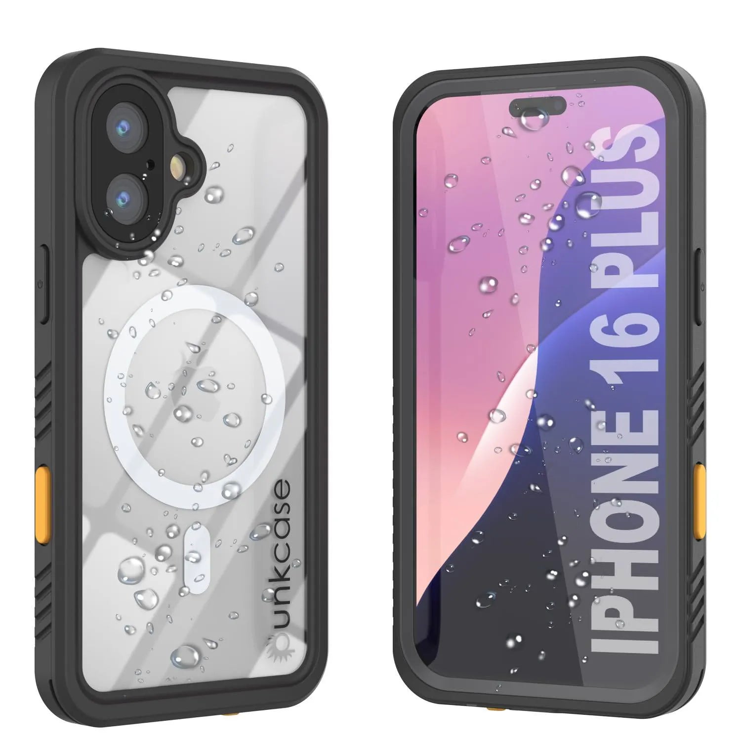 iPhone 16 Plus Waterproof Case, Punkcase [Extreme Mag Series] Armor Cover W/ Built In Screen Protector [Grey]