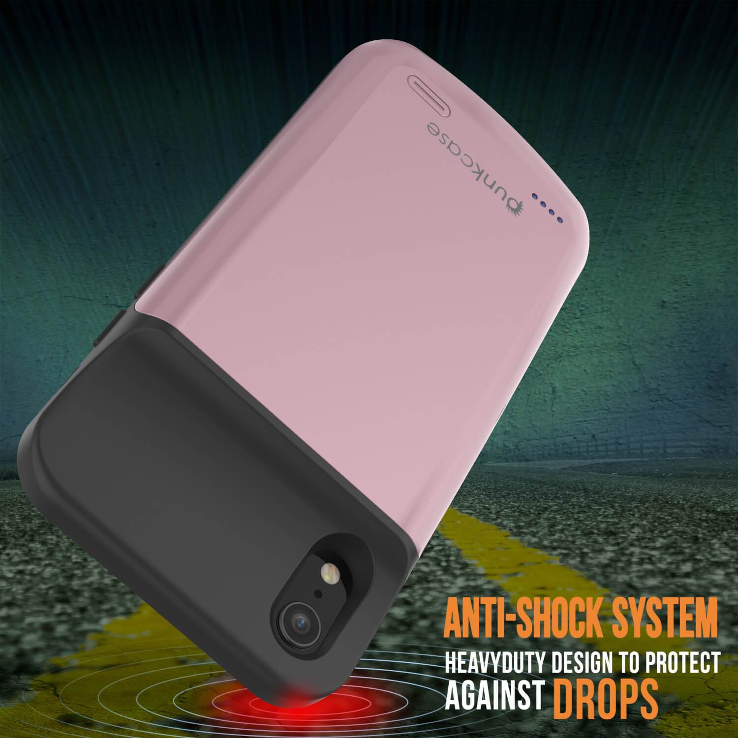 iPhone 11 Pro Battery Case, PunkJuice 5000mAH Fast Charging Power Bank W/ Screen Protector | [Rose-Gold]