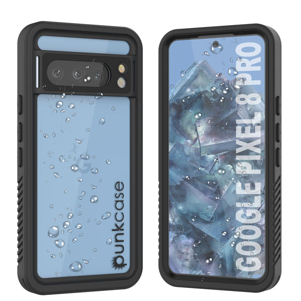 Google Pixel 9 Pro Waterproof Case, Punkcase [Extreme Series] Armor Cover W/ Built In Screen Protector [Black]