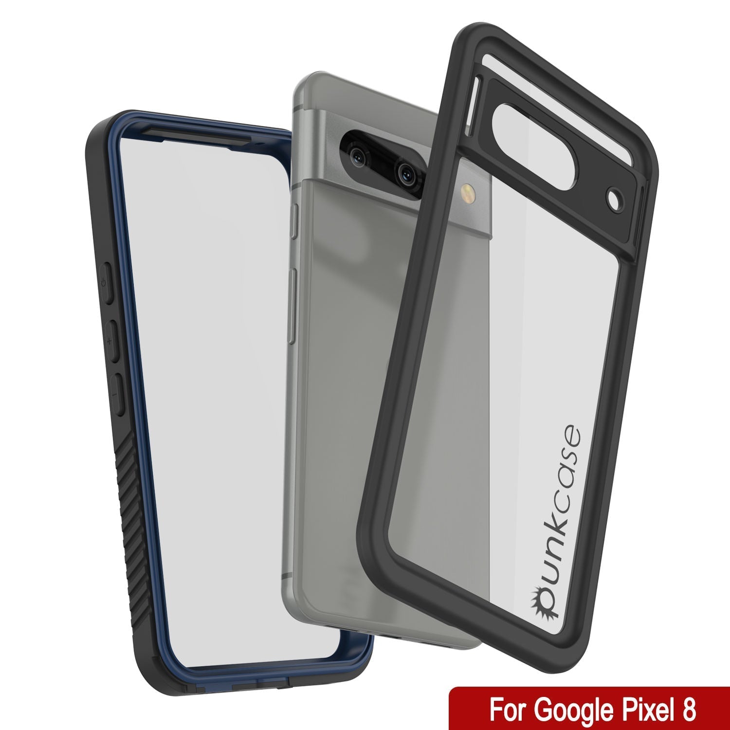 Google Pixel 9  Waterproof Case, Punkcase [Extreme Series] Armor Cover W/ Built In Screen Protector [Navy Blue]