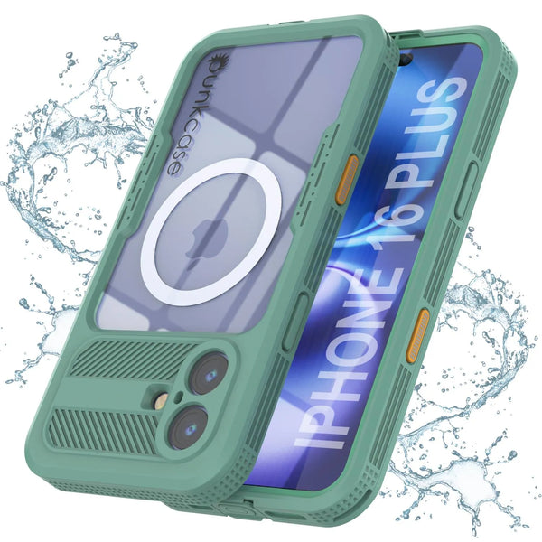 iPhone 16 Plus Waterproof Case [Alpine 2.0 Series] [Slim Fit] [IP68 Certified] [Shockproof] [Teal]