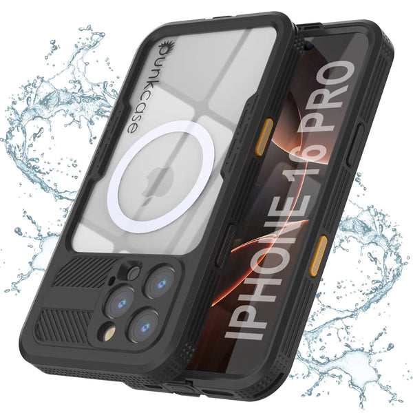 iPhone 16 Pro Waterproof Case [Alpine 2.0 Series] [Slim Fit] [IP68 Certified] [Shockproof] [Black]