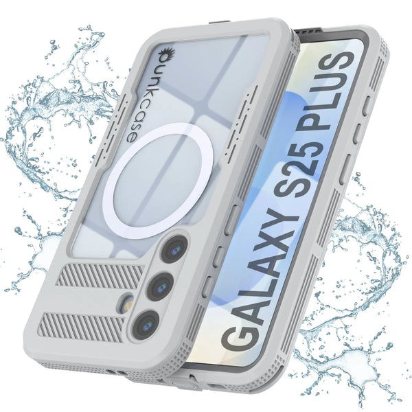 Galaxy S25+ Plus Waterproof Case [Alpine 2.0 Series] [Slim Fit] [IP68 Certified] [Shockproof] [White]