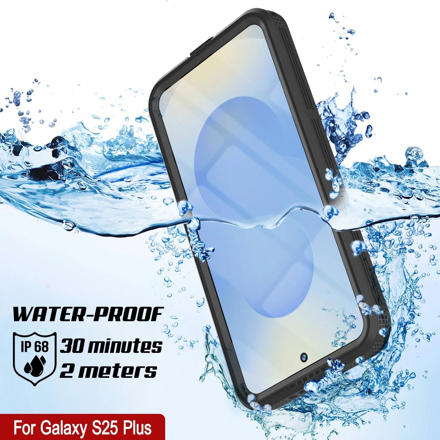 Galaxy S25+ Plus Waterproof Case [Alpine 2.0 Series] [Slim Fit] [IP68 Certified] [Shockproof] [Black]