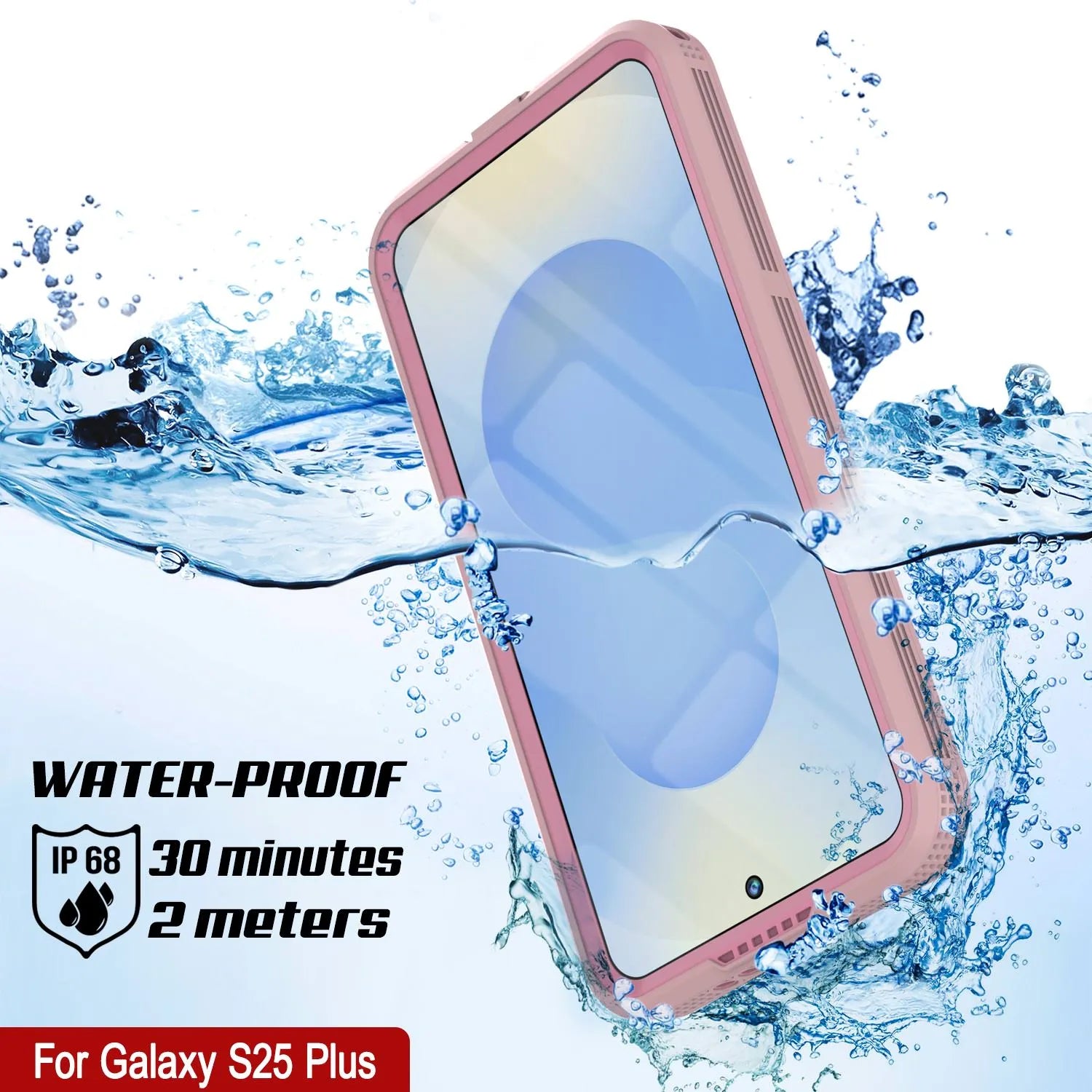 Galaxy S25+ Plus Waterproof Case [Alpine 2.0 Series] [Slim Fit] [IP68 Certified] [Shockproof] [Pink]