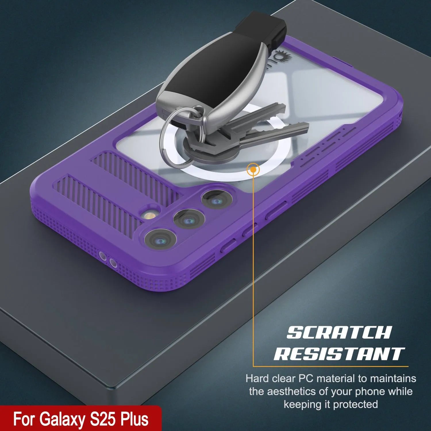 Galaxy S25+ Plus Waterproof Case [Alpine 2.0 Series] [Slim Fit] [IP68 Certified] [Shockproof] [Purple]