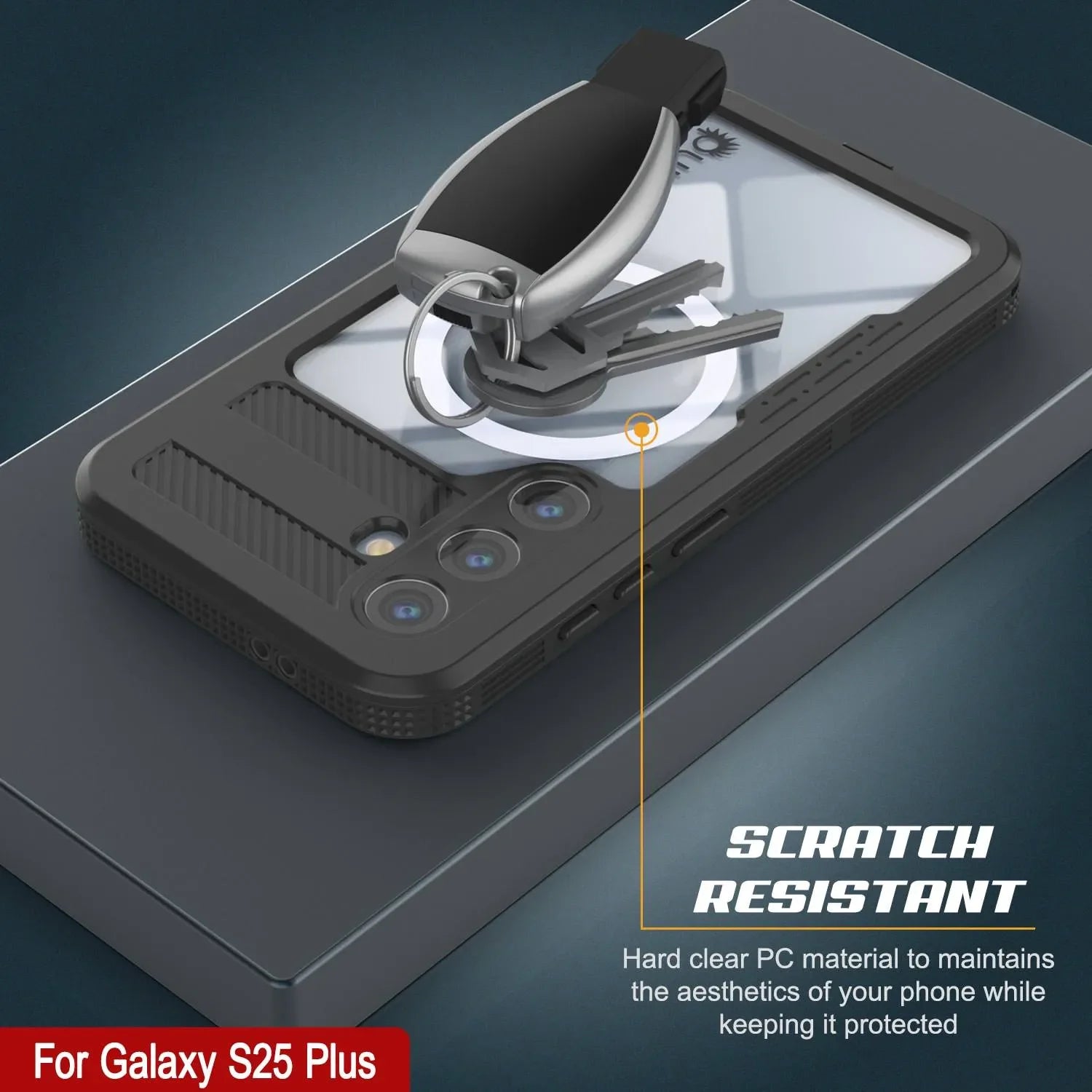 Galaxy S25+ Plus Waterproof Case [Alpine 2.0 Series] [Slim Fit] [IP68 Certified] [Shockproof] [Clear]