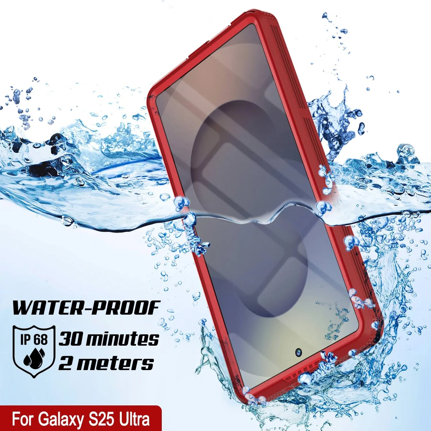 Galaxy S25 Ultra Waterproof Case [Alpine 2.0 Series] [Slim Fit] [IP68 Certified] [Shockproof] [Red]