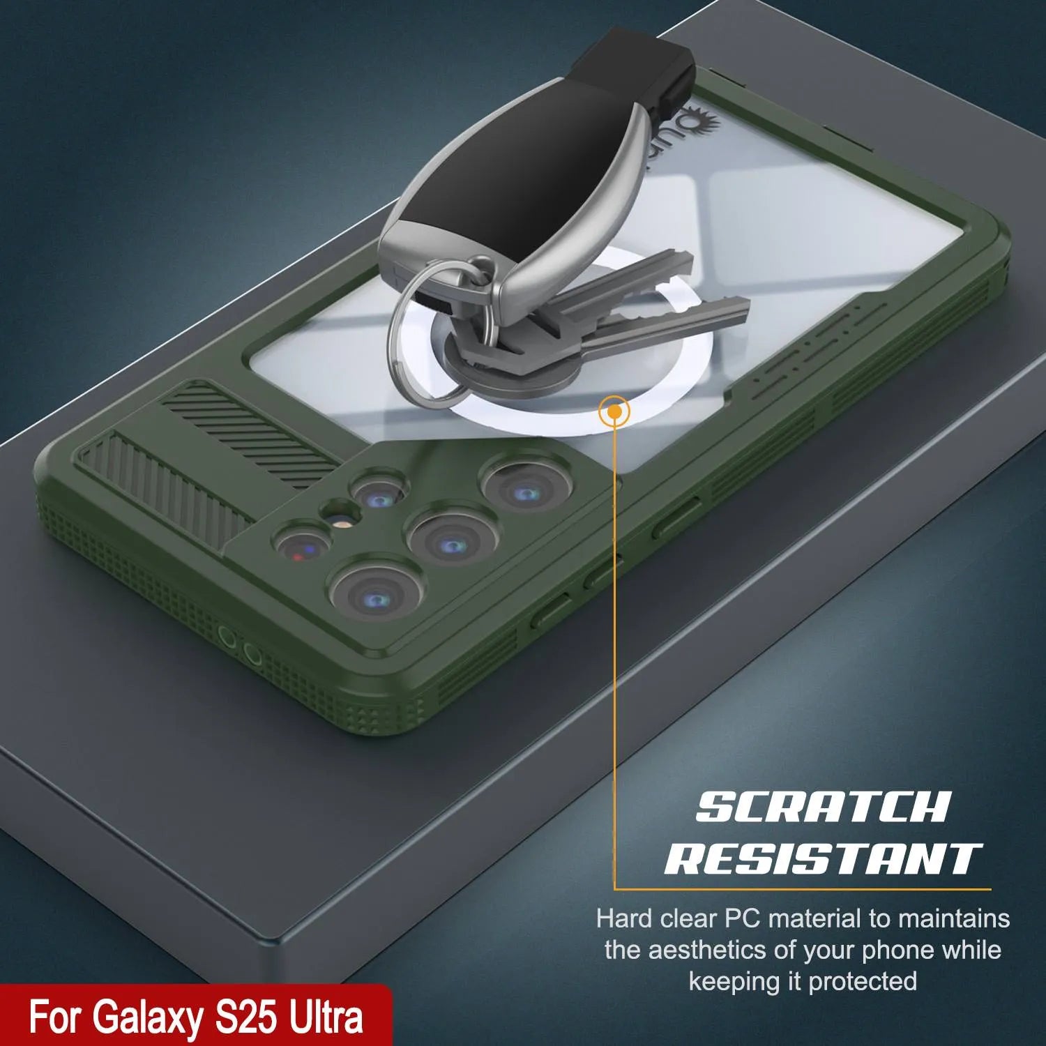 Galaxy S25 Ultra Waterproof Case [Alpine 2.0 Series] [Slim Fit] [IP68 Certified] [Shockproof] [Light Green]