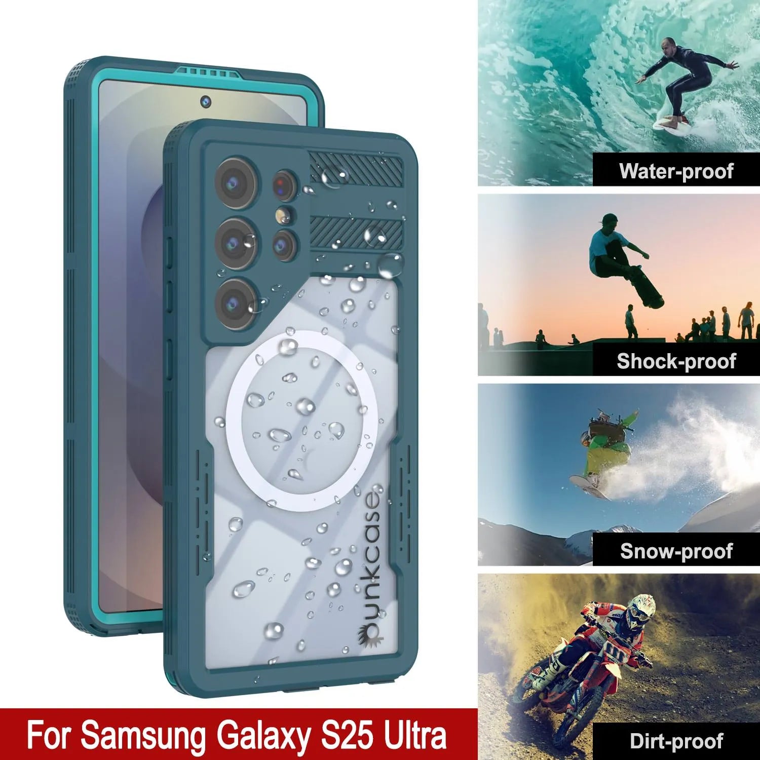 Galaxy S25 Ultra Waterproof Case [Alpine 2.0 Series] [Slim Fit] [IP68 Certified] [Shockproof] [Blue]