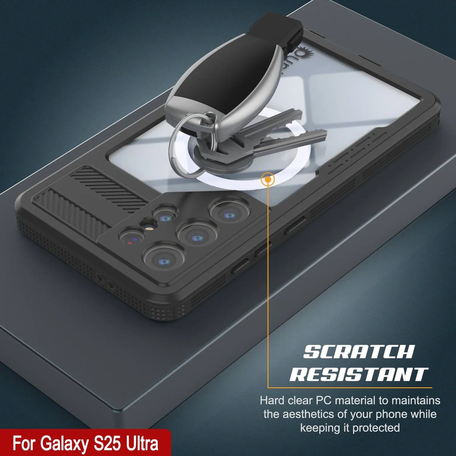 Galaxy S25 Ultra Waterproof Case [Alpine 2.0 Series] [Slim Fit] [IP68 Certified] [Shockproof] [Black]
