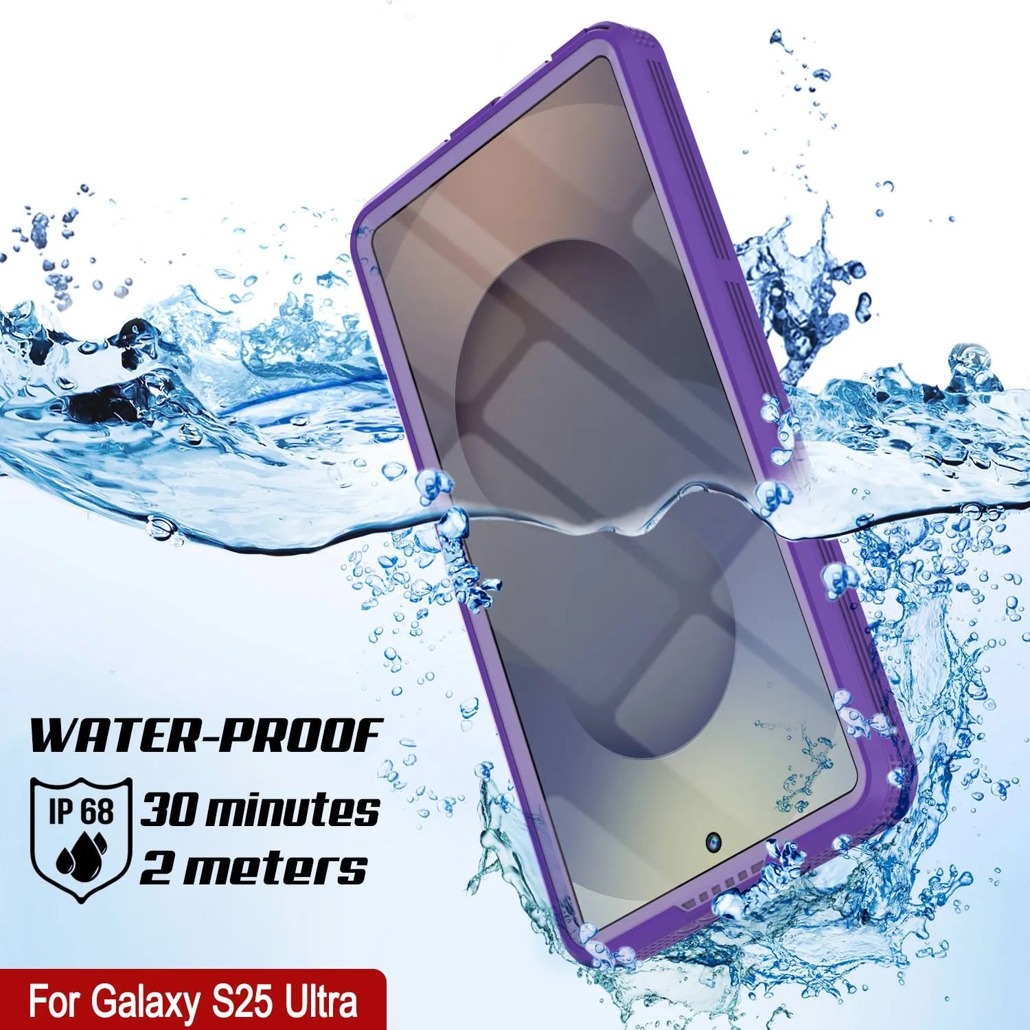 Galaxy S25 Ultra Waterproof Case [Alpine 2.0 Series] [Slim Fit] [IP68 Certified] [Shockproof] [Purple]