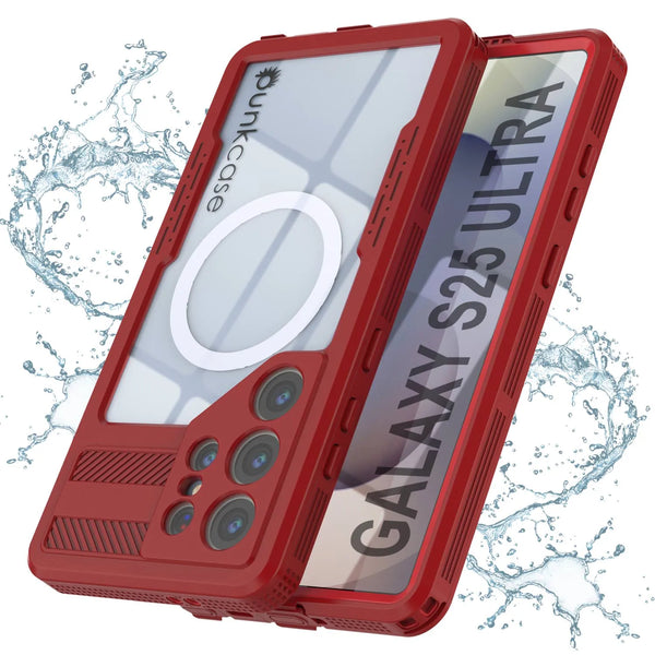 Galaxy S25 Ultra Waterproof Case [Alpine 2.0 Series] [Slim Fit] [IP68 Certified] [Shockproof] [Red]