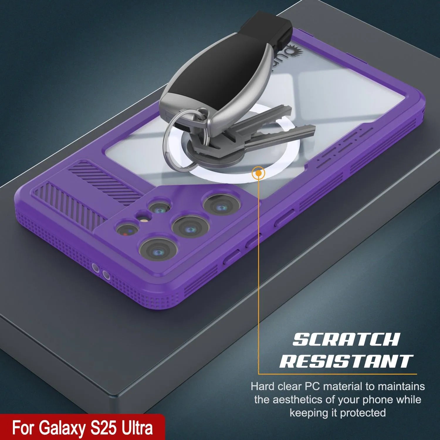 Galaxy S25 Ultra Waterproof Case [Alpine 2.0 Series] [Slim Fit] [IP68 Certified] [Shockproof] [Purple]