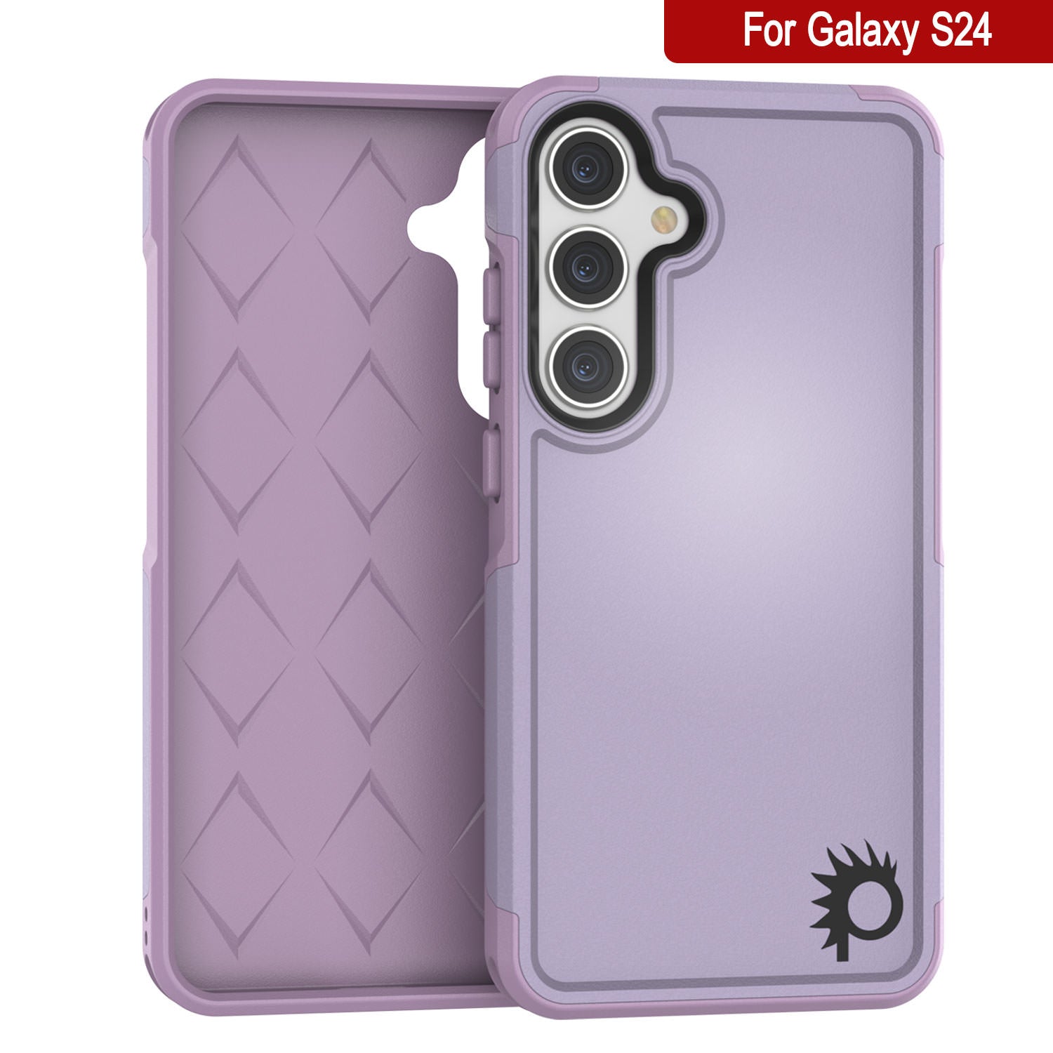 PunkCase Galaxy S25 Case, [Spartan 2.0 Series] Clear Rugged Heavy Duty Cover [Lilac]