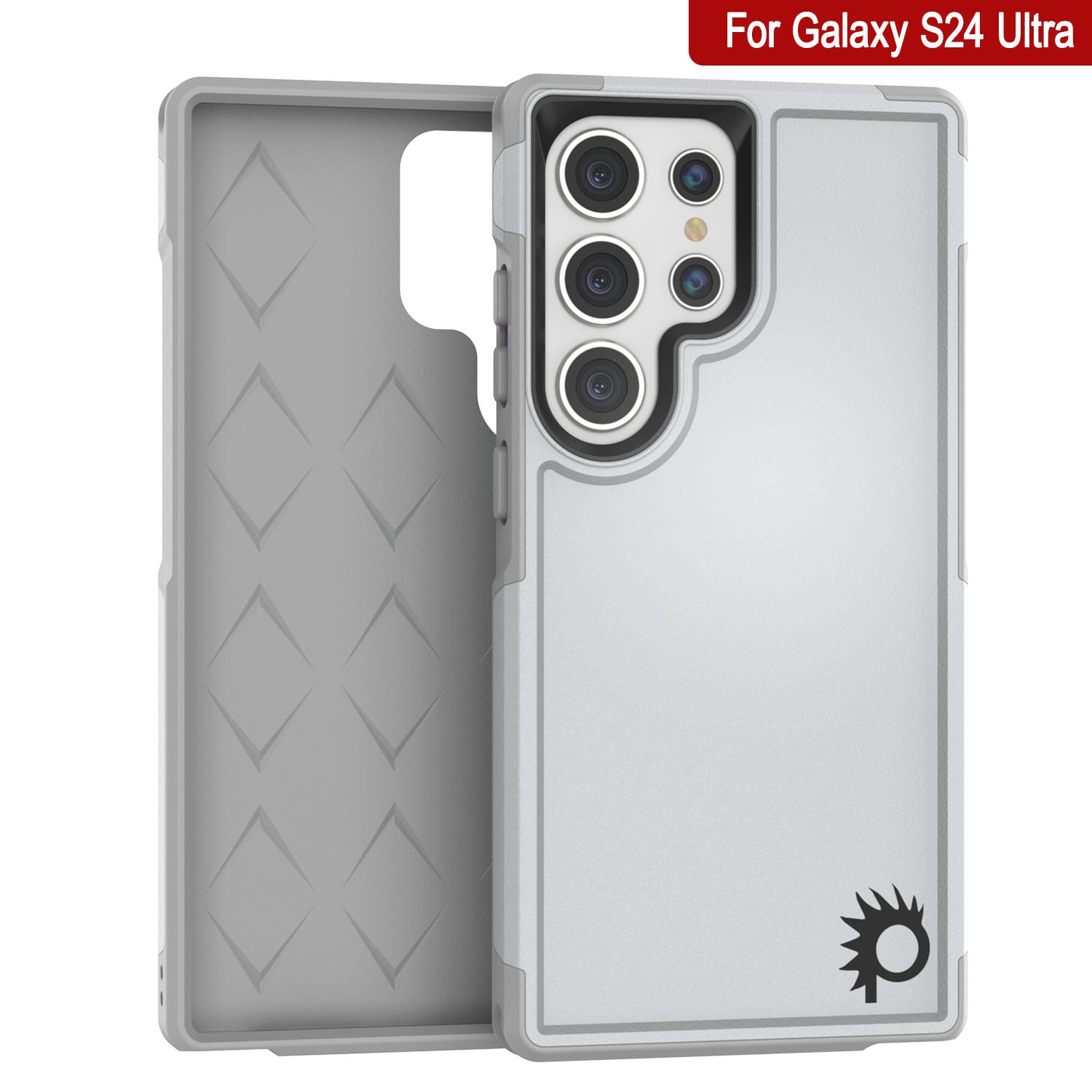 PunkCase Galaxy S25 Ultra Case, [Spartan 2.0 Series] Clear Rugged Heavy Duty Cover [White]