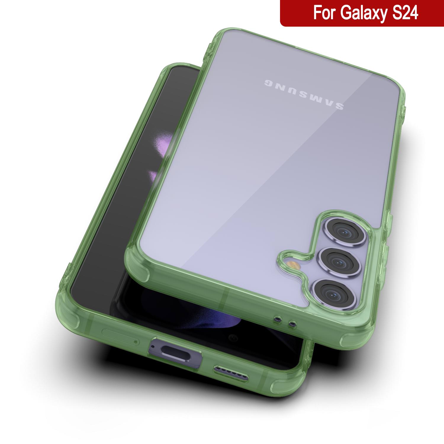 Galaxy S25 Magnetic Wireless Charging Case [Clear Acrylic Series] [Non-Slip] For Galaxy S25 [Navy]