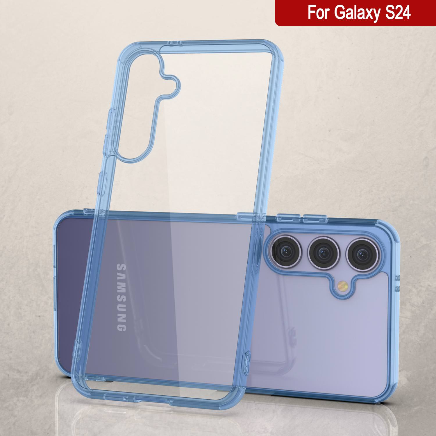 Galaxy S25 Case [Clear Acrylic Series] [Non-Slip] For Galaxy S25 [Blue]