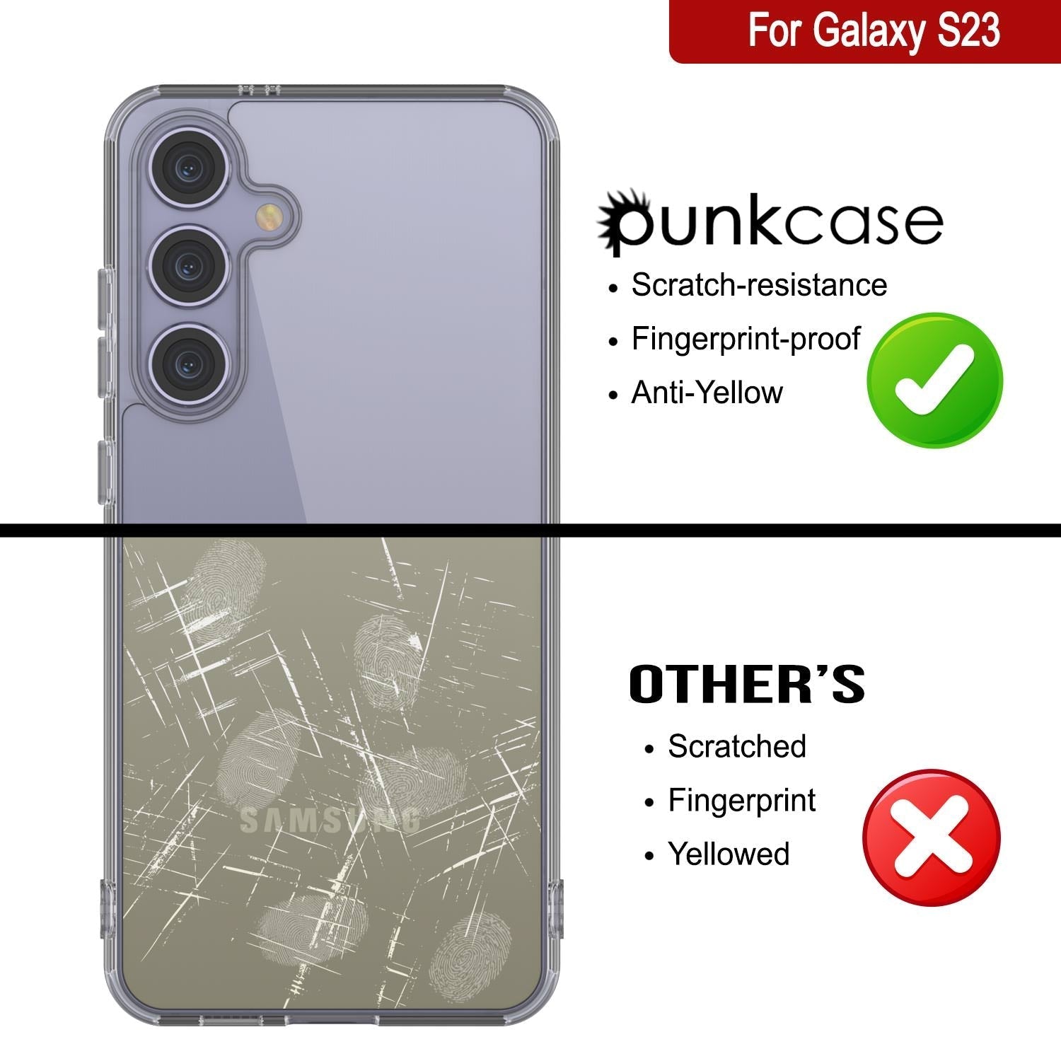 Galaxy S25 Case [Clear Acrylic Series] [Non-Slip] For Galaxy S25 [Clear]