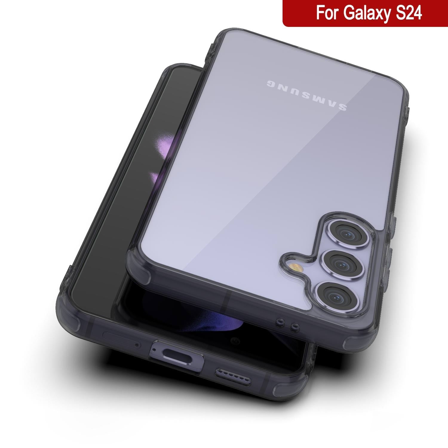 Galaxy S25 Case [Clear Acrylic Series] [Non-Slip] For Galaxy S25 [Black]