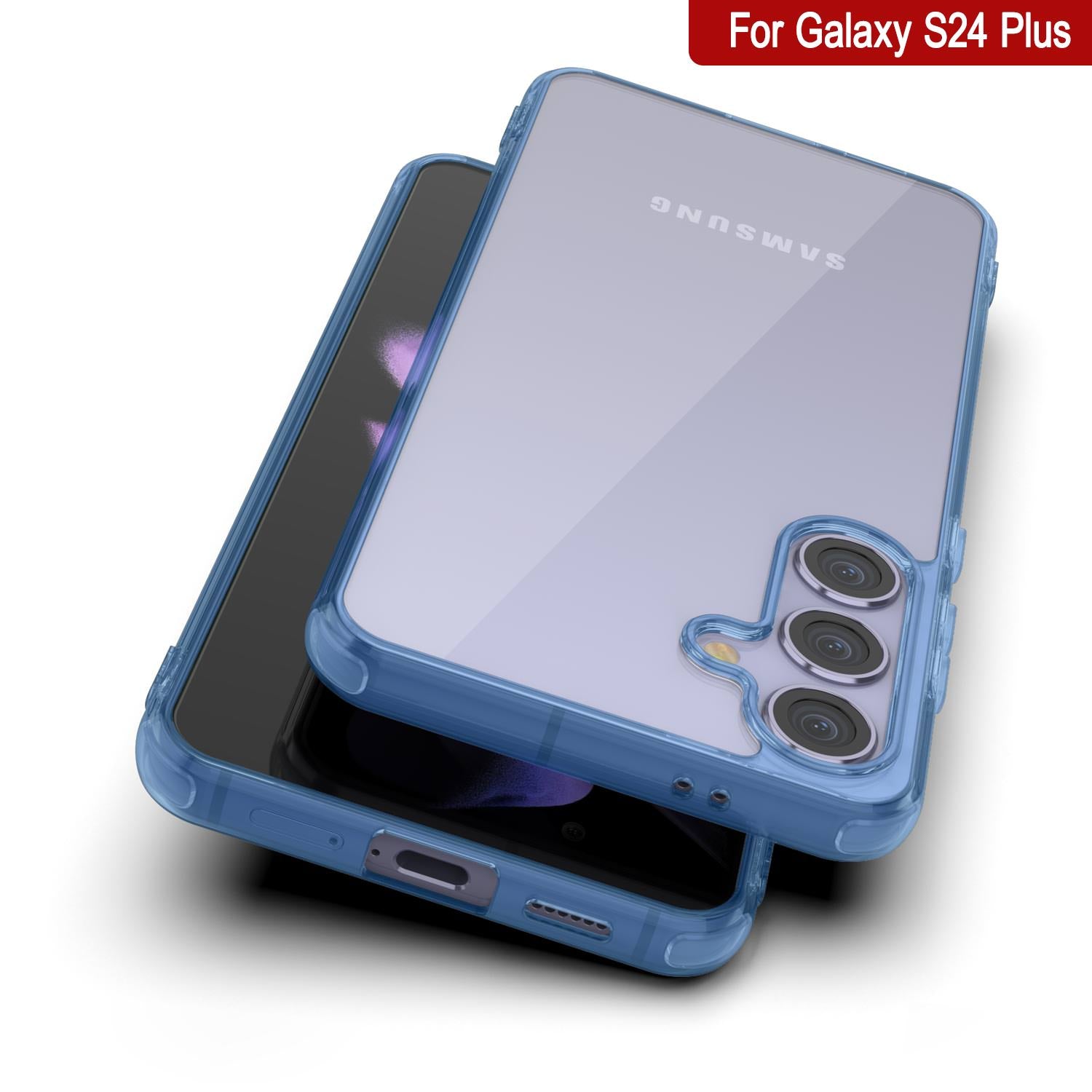 Galaxy S25 Plus Case [Clear Acrylic Series] [Non-Slip] For Galaxy S25 Plus [Blue]