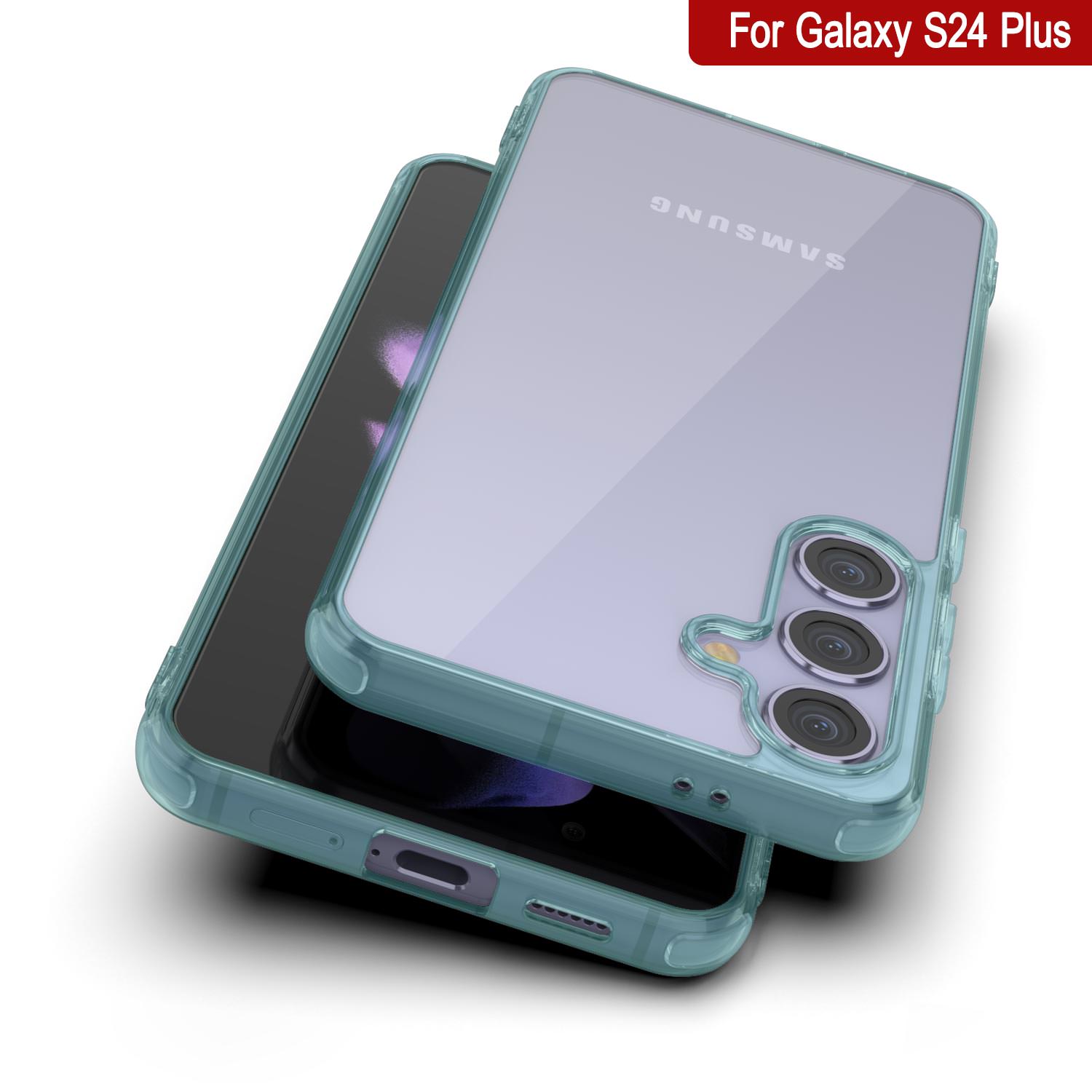 Galaxy S25 Plus Magnetic Wireless Charging Case [Clear Acrylic Series] [Non-Slip] For Galaxy S25 Plus [Red]