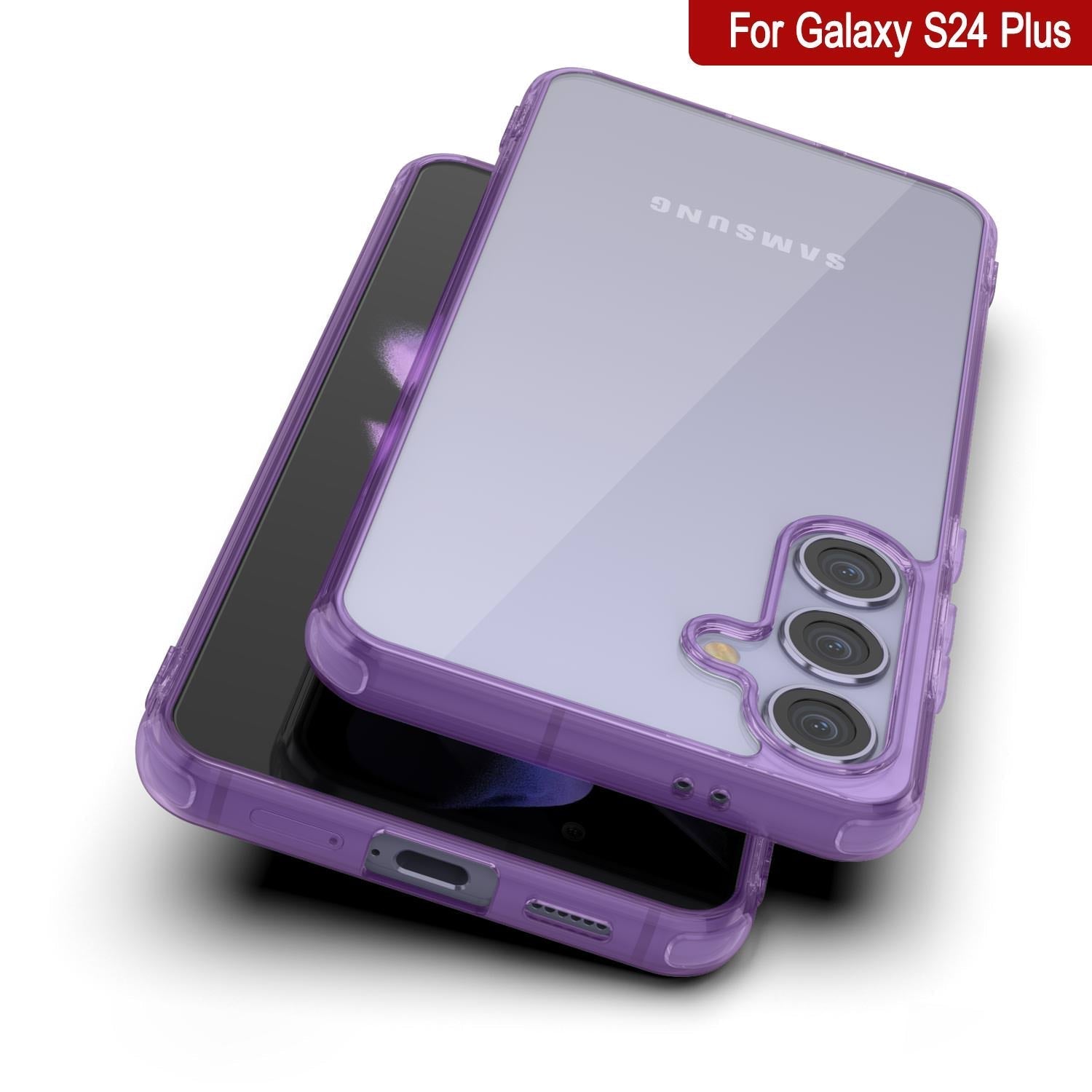 Galaxy S25 Plus Case [Clear Acrylic Series] [Non-Slip] For Galaxy S25 Plus [Purple]