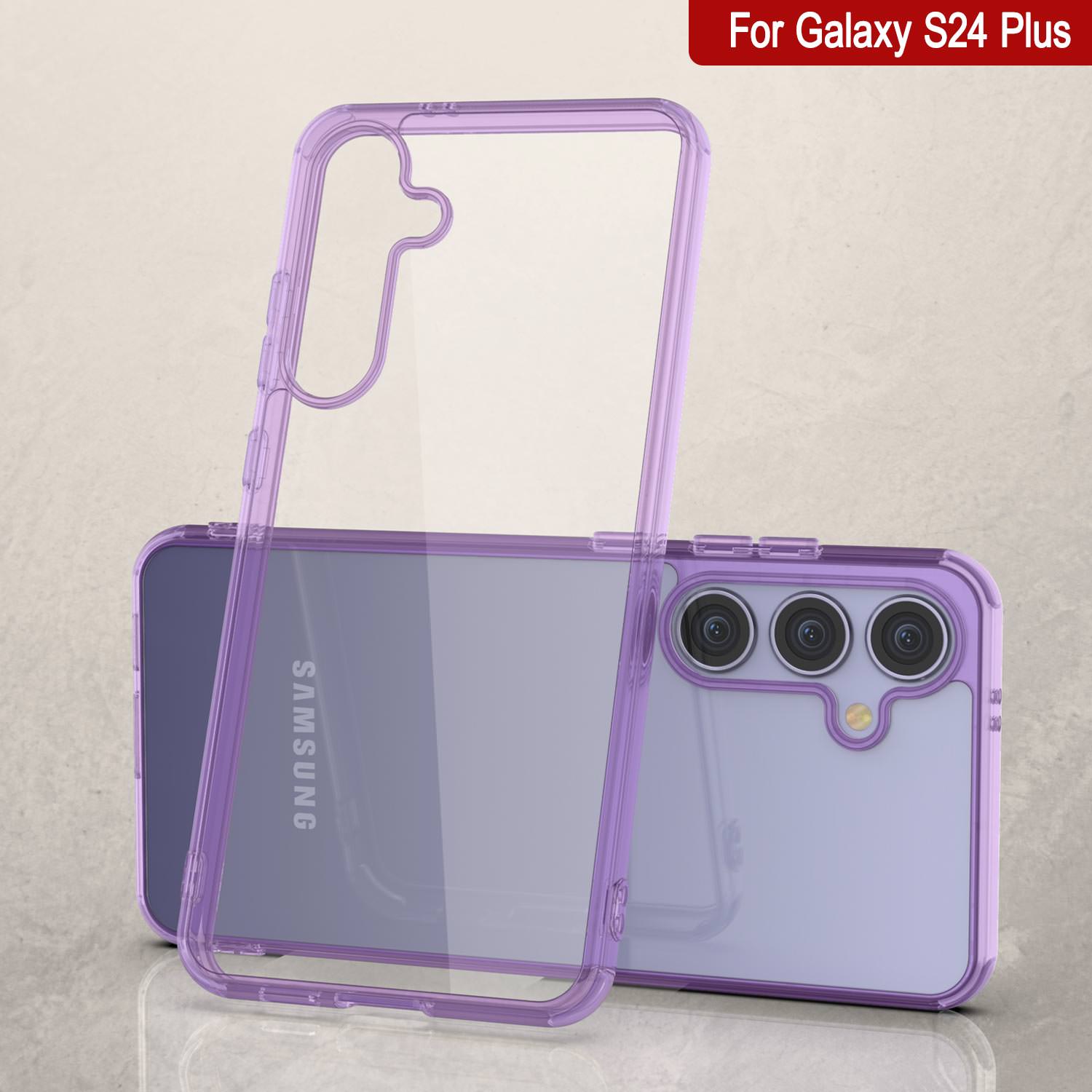 Galaxy S25 Plus Case [Clear Acrylic Series] [Non-Slip] For Galaxy S25 Plus [Purple]