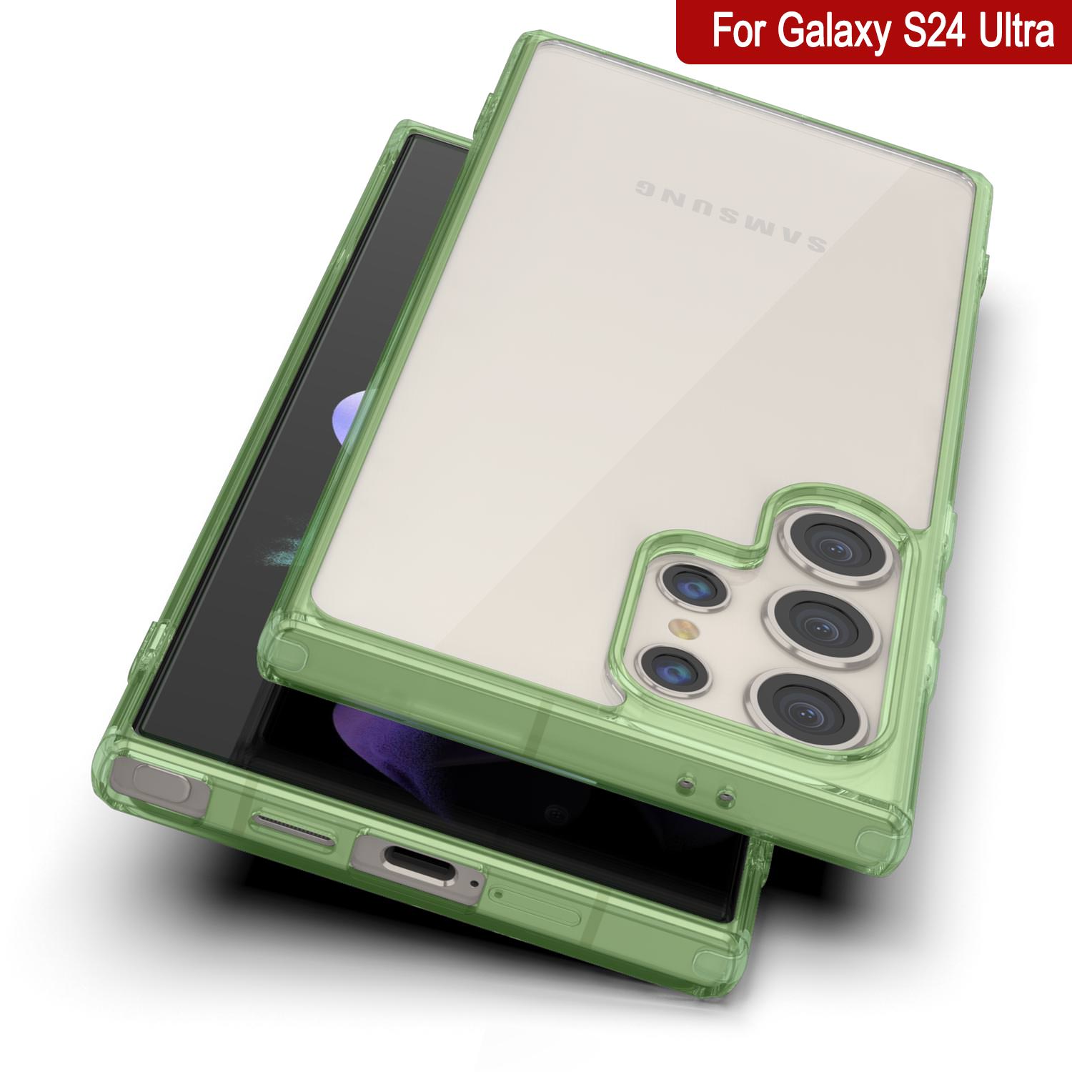 Galaxy S25 Ultra Case [Clear Acrylic Series] [Non-Slip] For Galaxy S25 Ultra [Green]