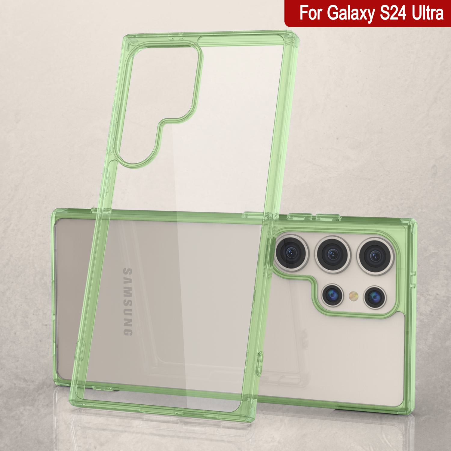 Galaxy S25 Ultra Case [Clear Acrylic Series] [Non-Slip] For Galaxy S25 Ultra [Green]