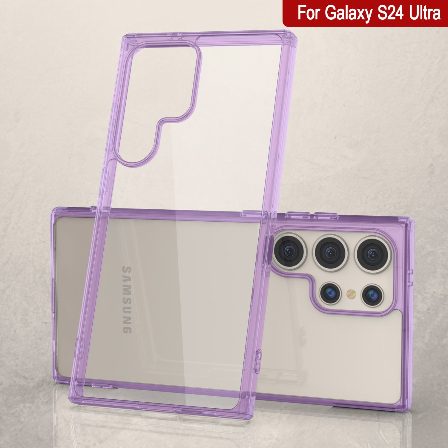 Galaxy S25 Ultra Case [Clear Acrylic Series] [Non-Slip] For Galaxy S25 Ultra [Purple]