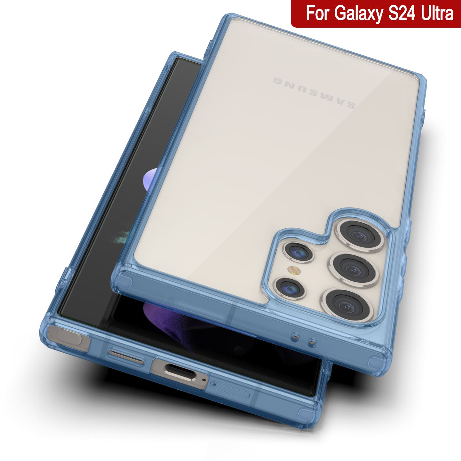 Galaxy S25 Ultra Case [Clear Acrylic Series] [Non-Slip] For Galaxy S25 Ultra [Blue]