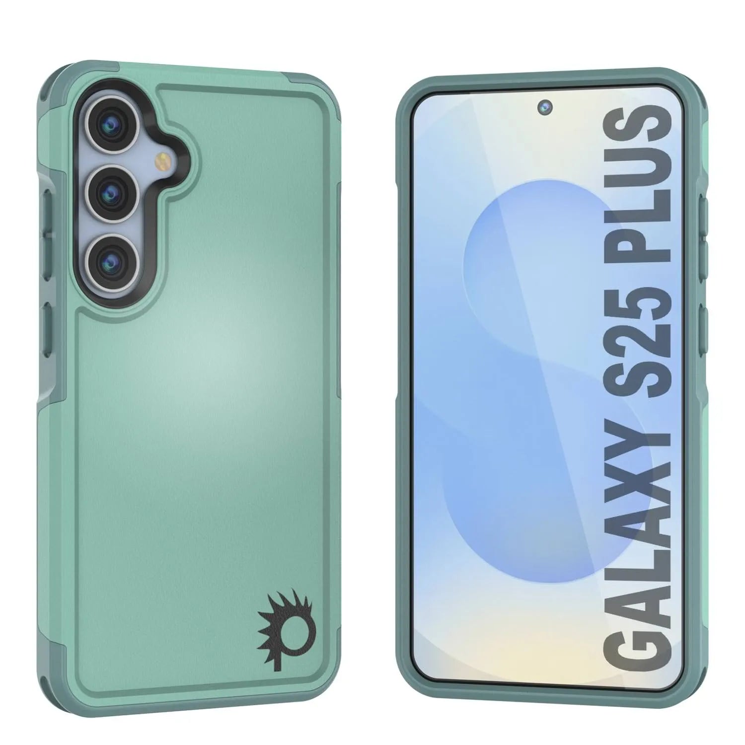 PunkCase Galaxy S25+ Plus Case, [Spartan 2.0 Series] Clear Rugged Heavy Duty Cover [Teal]